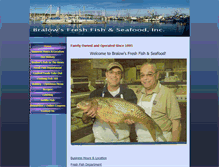 Tablet Screenshot of bralowsfish.com